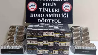 Hatay'da 430 Paket Kaçak Sigara Ele Geçirildi