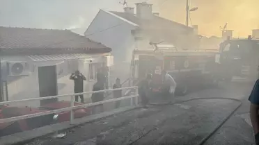 Menteşe'de Yangın: 2 Yaralı