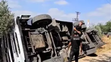 Düziçi'nde Tır Devrildi: 2 Yaralı