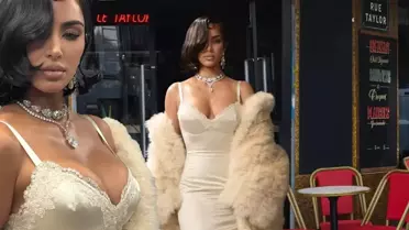 Podyuma çıkan Kim Kardashian yürüyüşüyle alay konusu oldu