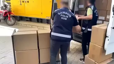 Samsun'da 1.6 Milyon Kaçak Makaron Ele Geçirildi