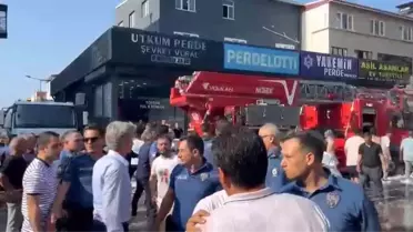 Bursa'da Yangın Arbede Çıkardı