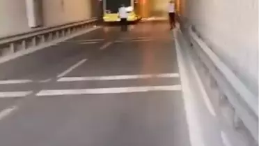 Zincirlikuyu'da Halk Otobüsünde Yangın