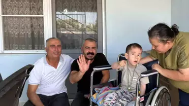 Germencik Belediyesi, Minik Mustafa'ya Tekerlekli Sandalye Temin Etti