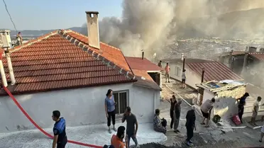 Muğla'da çıkan yangın nedeniyle 2 kişi hastanelik oldu