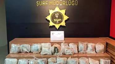 Şanlıurfa'da 24 kg Skunk Ele Geçirildi