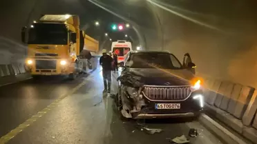 Güzeldere Tüneli'nde TOGG Kazası
