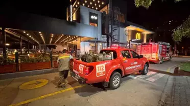 Aydın'da McDonald's Restoranında Elektrik Kaynaklı Yangın Çıktı