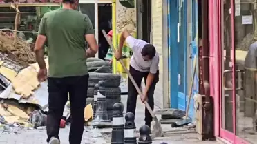 Zonguldak'ta Yıkımda Kontrolsüz Moloz Dökümü