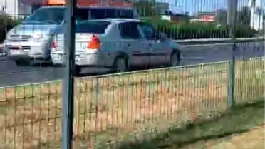 Edremit'te Ters Yolda Araç Paniği