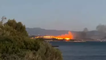 Aliağa'da Otluk Yangını