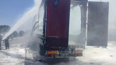 Karacabey'de TIR Yangını
