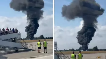 Londra'da yolcu uçağı piste çakıldı!