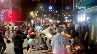 Isparta'da Motosiklet Sürücüsü ile Yaya Arasında Kavga
