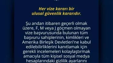 ABD, Vize Başvurusu İçin Sosyal Medya Şartı Getirdi