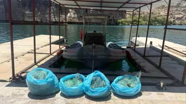Gaziantep'te Ağ İle Balık Avlayan Şahıs Yakalandı