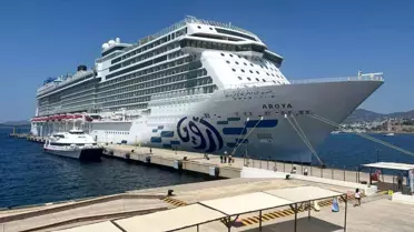 Dev yolcu gemisi Bodrum'a geldi