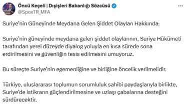 Türkiye'den Suriye'ye Diyalog Daveti