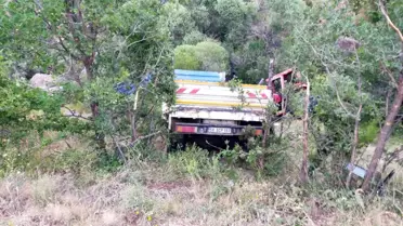 Sivas'ta Traktör Yüklü Kamyonet Şarampole Uçtu