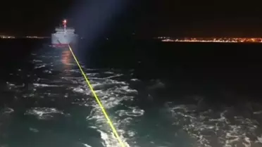 Çanakkale'de Gemide Makine Arızası
