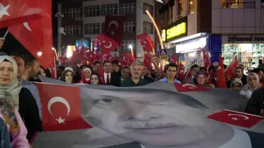 Gümüşhane'de '15 Temmuz' yürüyüşü ve anma programı düzenlendi