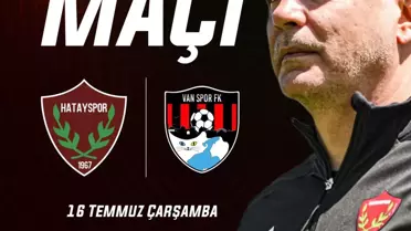Hatayspor İlk Hazırlık Maçını Oynayacak