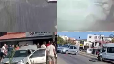 Husumetli ailelerin ilginç kavgası! Önce araçlarla birbirlerine çarptılar sonra bıçakları çektiler