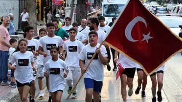 Manisa'da 15 Temmuz Sancak Koşusu Coşkuyla Gerçekleşti
