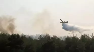 Manisa'da Orman Yangınlarına Müdahale Devam Ediyor