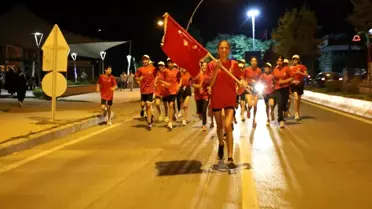 Şehitlerin emaneti sancak, dualarla Vali Koç'a teslim edildi