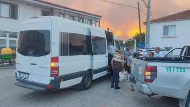Şarköy'de Orman Yangını: Kızılcaterzi Mahallesi Boşaltıldı