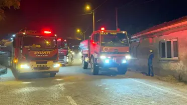 Şarköy'de Yangın Nedeniyle Mahalleler Boşaltıldı