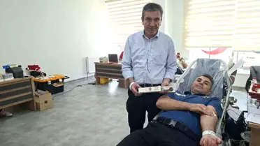 Kütahya'da Kan Bağışına Hediye Desteği