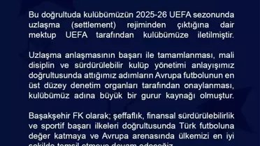 Başakşehir, UEFA'ya Uyum Sağladı