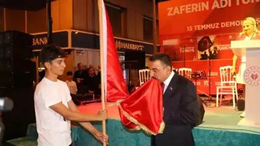 Zonguldak'ta 15 Temmuz'un yıldönümünde demokrasi nöbeti tutuldu