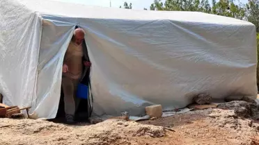 Adana'da Çocuklarıyla Ormanda Yaşayan Baba