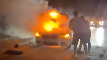 Arnavutköy'de Araç Yangını!