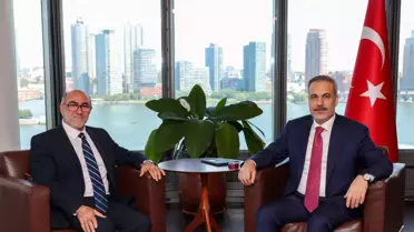 Fidan, ABD Müslüman Kuruluşlar Başkanı ile Görüştü