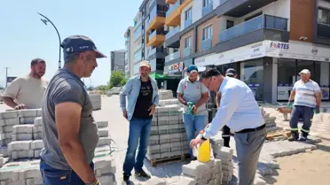 Başkan Öküzcüoğlu'ndan Saha Çalışanlarına Limonata İkramı