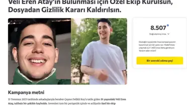Kayıp Veli Eren için imza kampanyası