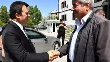 Yeni Kaymakam Burak Dertlioğlu'ndan Belediye Başkanı Taşkın'a Ziyaret