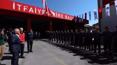Kayseri Büyükşehir Belediye Başkanı Büyükkılıç, Stajyer İtfaiyecilere Nasihatlerde Bulundu