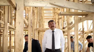 Hakkari'de Cami İnşaatları İncelendi