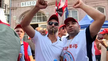 İzmir Büyükşehir Belediyesi'nde İşten Çıkarılan İşçiler Eylemde