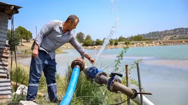 Mersin'de Çiftçilere 4 Bin 200 Metre Sulama Borusu Desteği