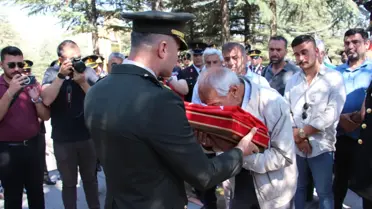 67 Yıl Sonra Şehit Jandarma Çavuş Mustafa Zamkı'nın Naaşı Çankırı'da Defnedildi