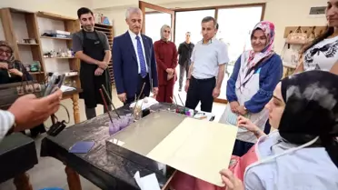 Başkan Tahmazoğlu, Eğitim Alan Gençlerle Buluştu