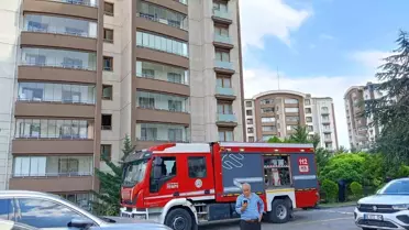 Ankara'da Yangın: Anne ve Oğlu Kurtarıldı
