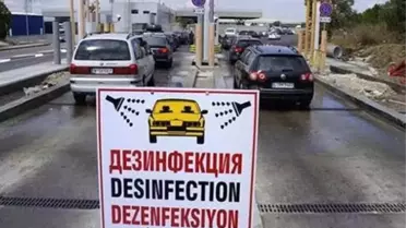 Sınır Kapılarında Dezenfekte Ücreti Kaldırıldı