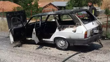 Burdur'da Araç Yangını Kontrol Altına Alındı